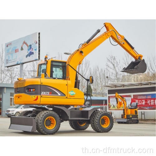 ล้อรีโมทคอนโทรล RC Metal Mini Excavator Machine